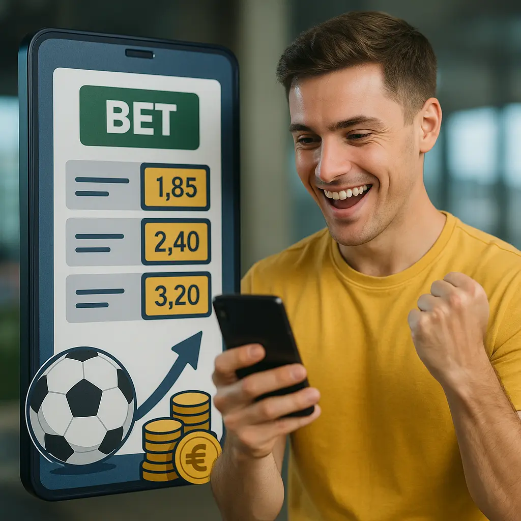Sportfogadás emberi illusztráció